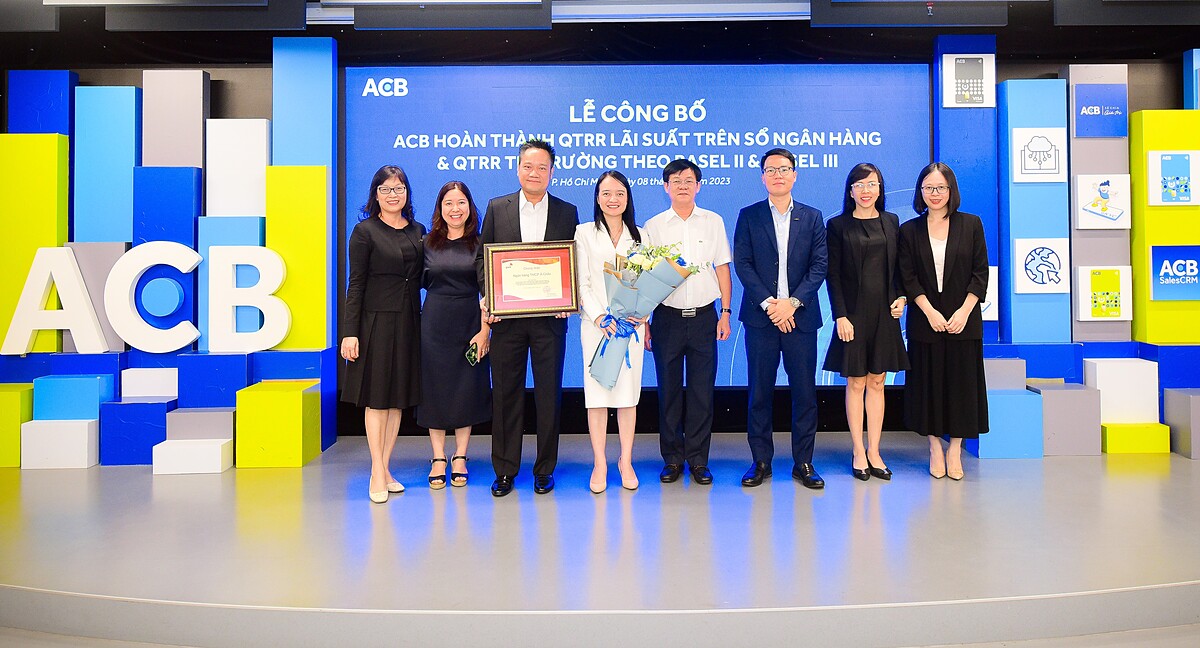 ACB tiên phong hoàn thành khung quản lý rủi ro lãi suất và thị trường theo chuẩn quốc tế