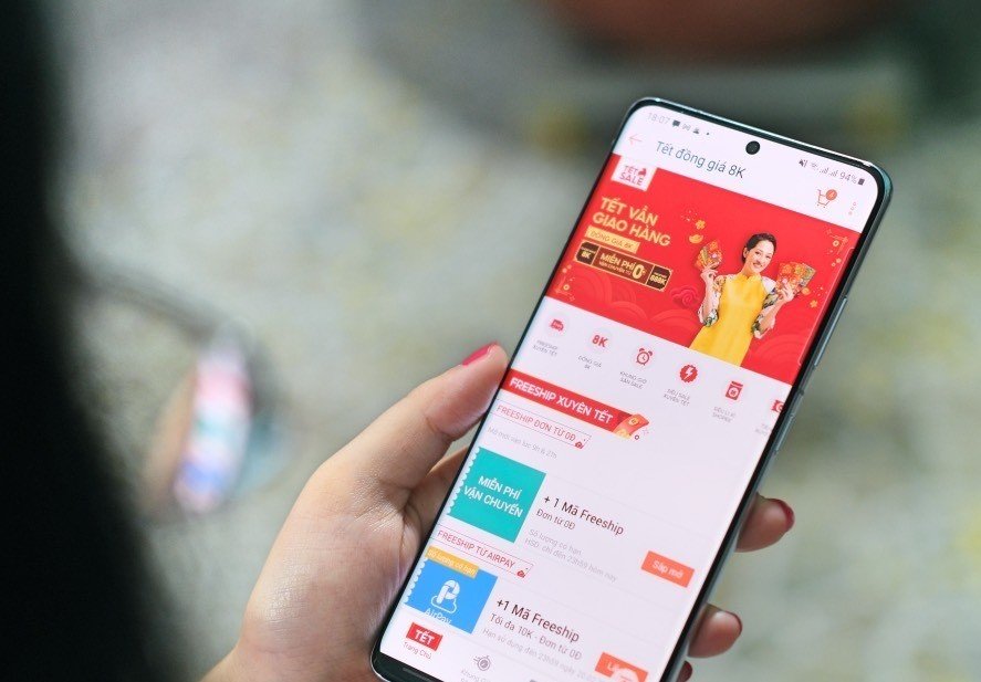 Thị trường mua sắm trực tuyến 'nhộn nhịp' trước Tết Giáp Thìn