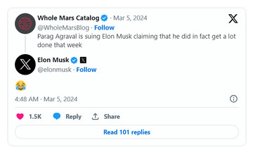Elon Musk bị cựu CEO, CFO của Twitter kiện đòi 128 triệu USD