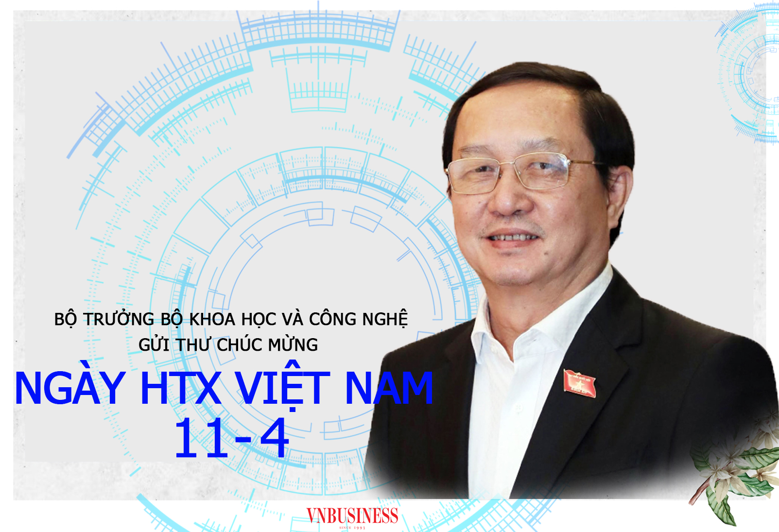 Bộ trưởng
Bộ Khoa học và Công nghệ gửi thư chúc mừng Ngày Hợp tác xã Việt Nam 11/4