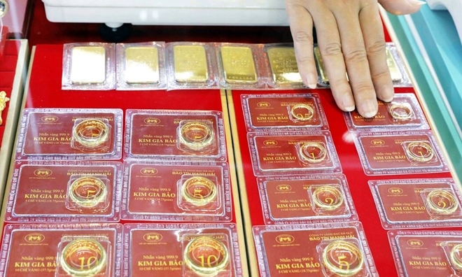 Vàng nhẫn bán ra quanh 75,3 triệu đồng/lượng, vàng miếng giao dịch khoảng 85,8 triệu đồng/lượng