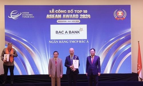 Bac A Bank được vinh danh top 10 doanh nghiệp tiêu biểu Asean 2024