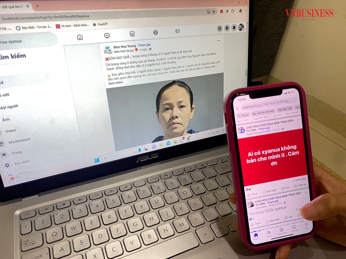 Mối nguy hại từ ‘mạng lưới’ độc dược xyanua giá rẻ
