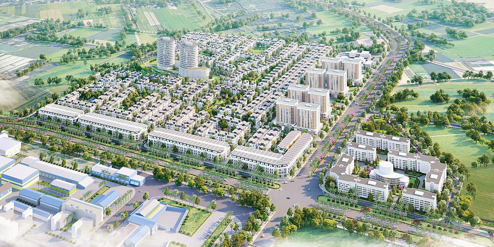 Khu vực dự kiến thành lập quận An Dương, Hải Phòng đạt chuẩn đô thị