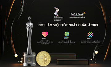 Với chính sách nhân sự “Vì con người”, BAC A BANK tiếp tục được vinh danh là “Nơi làm việc tốt nhất châu Á 2024”