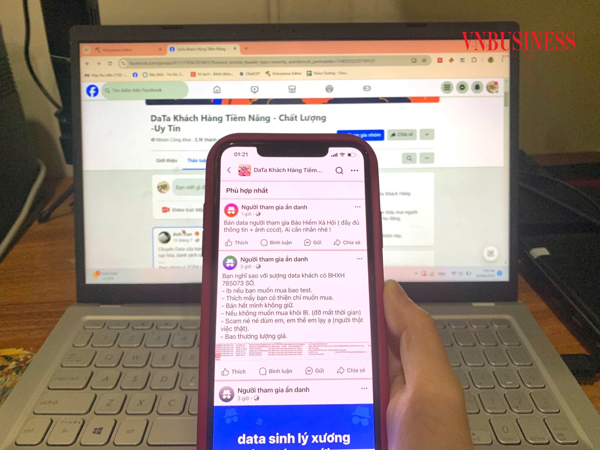 'Chợ đen data' vẫn phổ biến trên không gian mạng