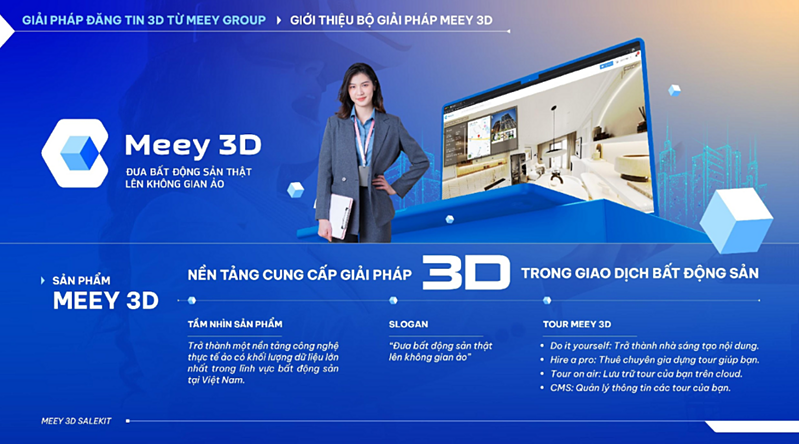Meey 3D: Bước đột phá mới trong giao dịch bất động sản thời đại số