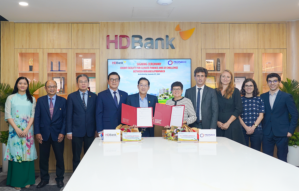 Proparco nâng mức tài trợ cho HDBank lên tới 100 triệu USD, củng cố mục tiêu phát triển bền vững