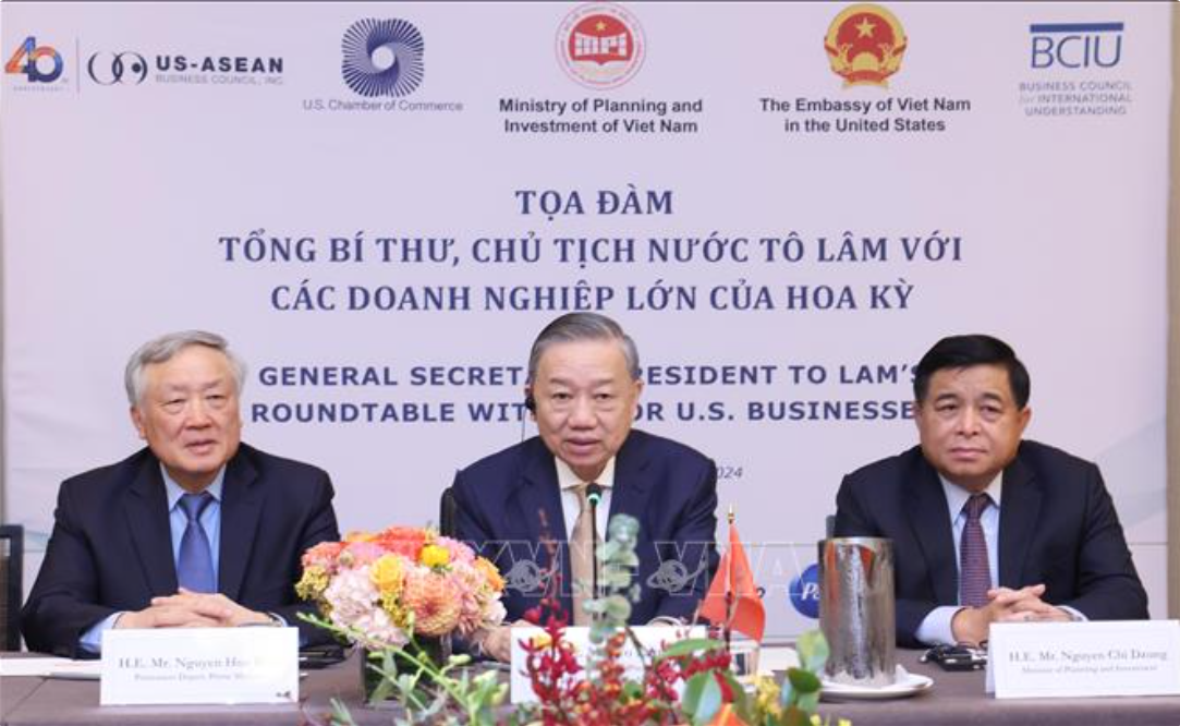 Tổng Bí thư, Chủ tịch nước Tô Lâm gặp gỡ các tập đoàn lớn của Hoa Kỳ