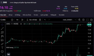 Cổ phiếu DXG gây ‘choáng’ với thị trường