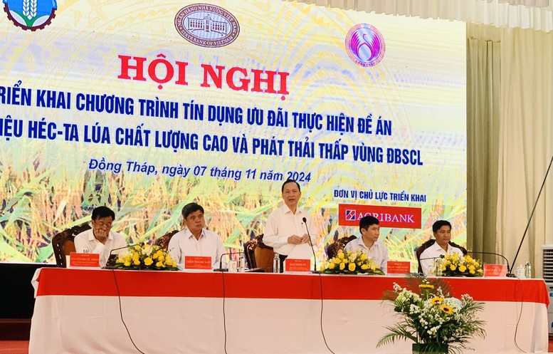 Đẩy mạnh tín dụng ưu đãi để tăng tốc triển khai Đề án 1 triệu ha lúa chất lượng cao và phát thải thấp