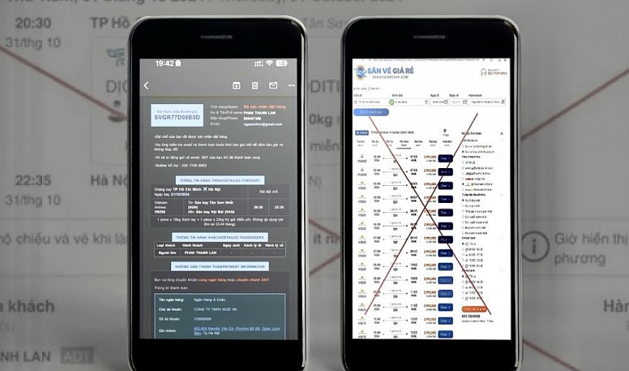 Giả mạo bán vé máy bay Tết, chiếm đoạt tiền ngân hàng, mua bán thuốc online để lừa đảo