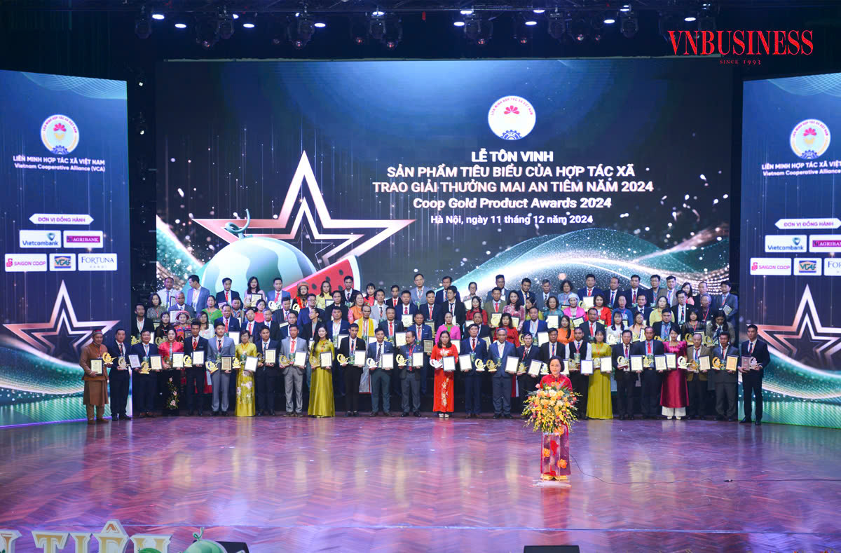100 sản phẩm tiêu biểu của HTX vinh dự nhận giải thưởng Mai An Tiêm