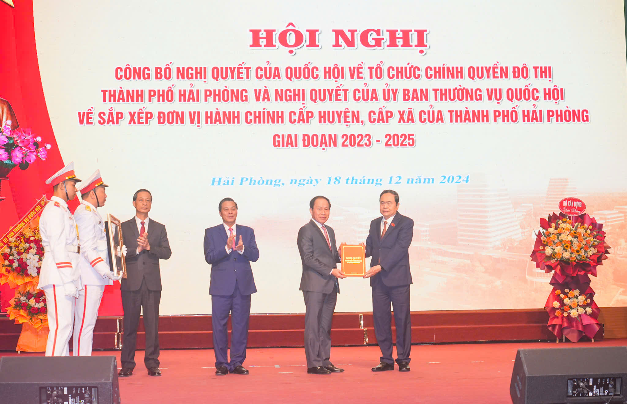 Công bố Nghị quyết của Quốc hội về tổ chức chính quyền đô thị TP Hải Phòng