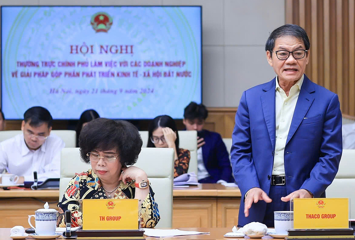 Tham luận của Chủ tịch HĐQT THACO tại Hội nghị thường trực Chính phủ