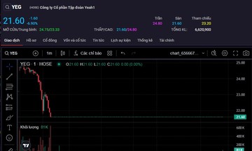 Cổ phiếu YEG có dấu hiệu tạo mô hình ‘cây thông’