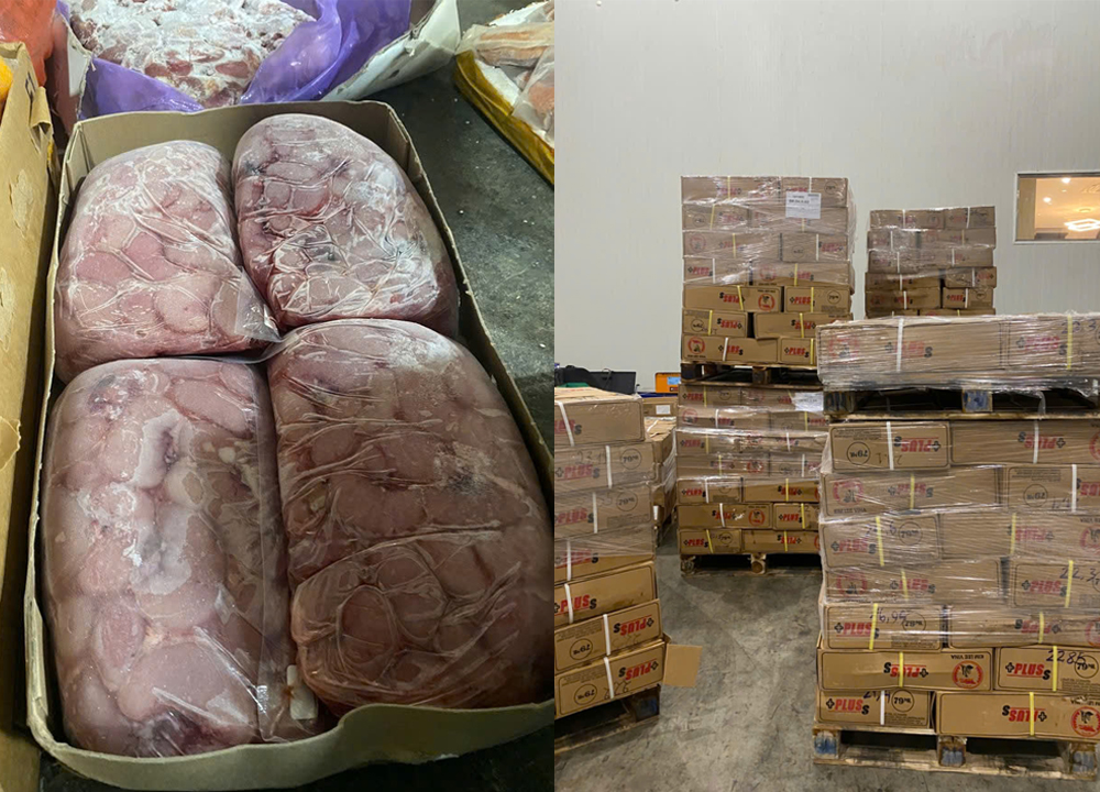 Chặn đứng hơn 12 tấn thực phẩm đông lạnh không rõ nguồn gốc chuẩn bị tiêu thụ dịp Tết