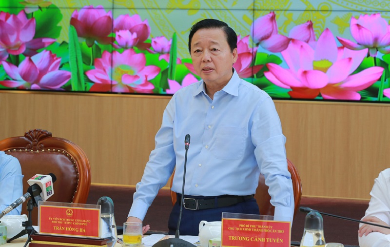 Phó Thủ tướng Trần Hồng Hà đề nghị đánh giá đúng thực trạng tình hình thị trường lúa gạo
