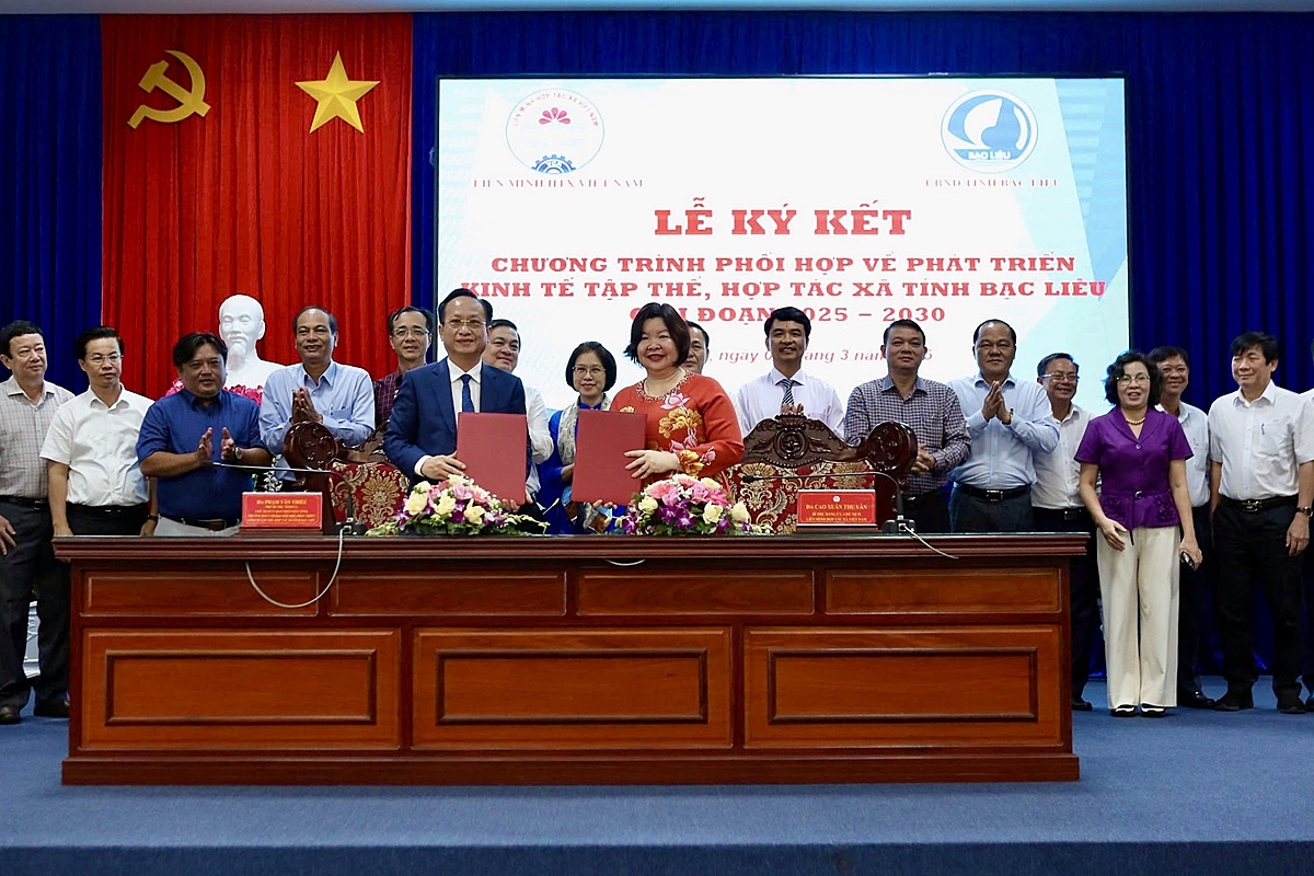 Bạc Liêu tạo cú hích mạnh mẽ: Hợp tác cùng Liên minh Hợp tác xã Việt Nam để phát triển kinh tế tập thể