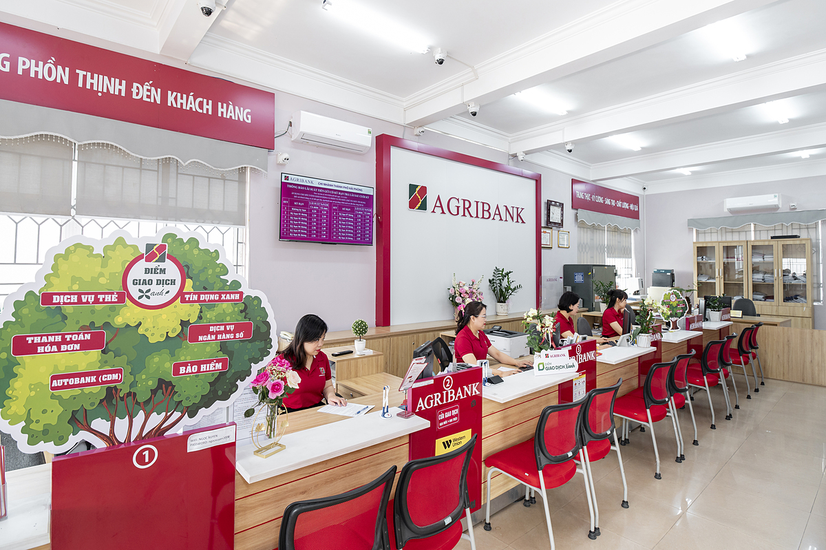 Điểm giao dịch xanh Agribank, chương trình hành động vì mục tiêu phát triển bền vững