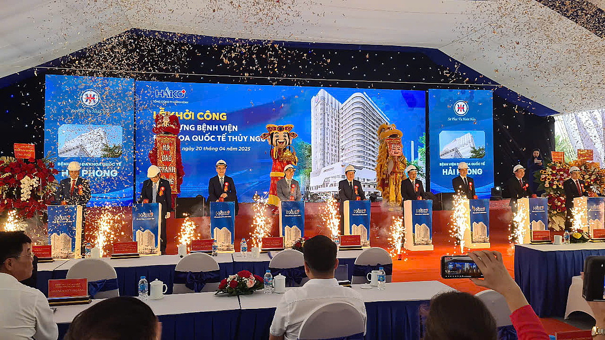 Hải Phòng: Khởi công Bệnh viện Đa khoa quốc tế Thủy Nguyên vốn đầu tư gần 1.000 tỷ đồng