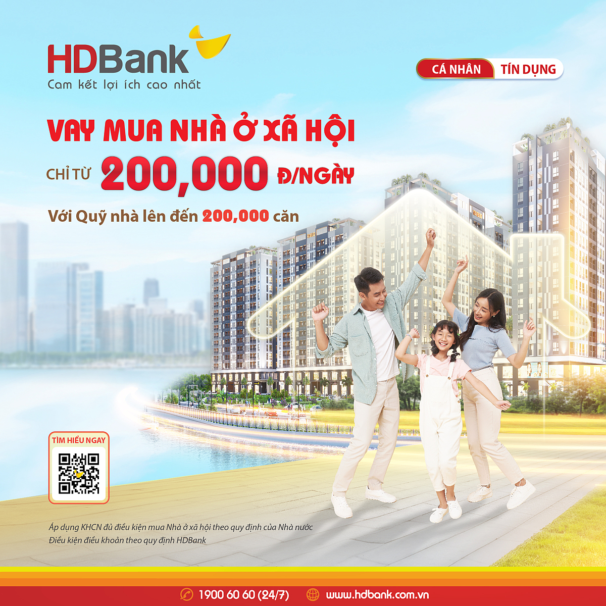 Dễ dàng mua nhà ở xã hội – Trả góp chỉ 200.000 đồng/ngày cùng HDBank
