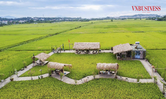 <p class="Normal"
Với diện tích gần 2.000m<sup2</sup, nằm giữa cánh đồng làng, quán cà phê chỉ đơn giản với 5 chiếc chòi lợp lá cọ, không điều hòa, không máy lạnh, hòa mình hoàn toàn với thiên nhiên đã thực sự khiến khách đến quán vô cùng thích thú.</p