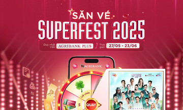 Bùng nổ trải nghiệm số cùng Agribank: “Săn - Tặng vé Superfest 2025” miễn phí, ưu đãi cực khủng