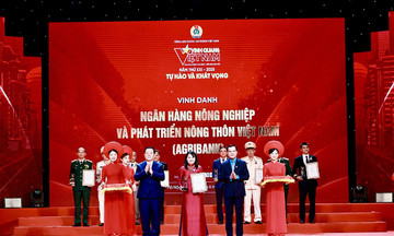 Agribank - Ngân hàng duy nhất được vinh danh tại &#039;Vinh quang Việt Nam&#039;