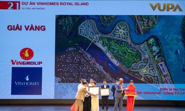 Vinhomes Royal Island nhận giải Vàng VUPA: Đô thị đảo kiểu mẫu cho cộng đồng tinh hoa toàn cầu