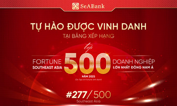 SeABank tăng 10 bậc trên bảng xếp hạng Fortune Southeast Asia 500