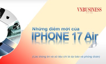 Lộ diện iPhone 17 Air: Mỏng kỷ lục, giá từ 899 USD