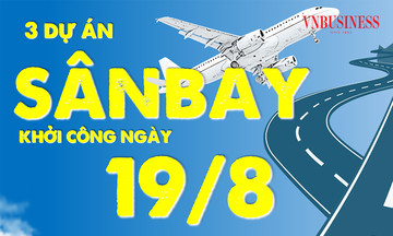 Ngày 19/8, ba 789bet lừa đảo án sân bay lớn đồng loạt khởi công