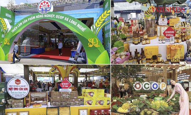 <p class="Normal">
Bên cạnh các sản phẩm công nghệ do các doanh nghiệp lớn trên cả nước, khu trưng bày các sản phẩm nông sản, sản phẩm OCOP của các địa phương, HTX cũng thu hút sự chú ý của khách tham quan.</p>