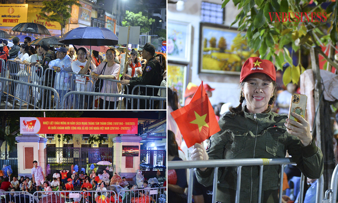 <p class="Normal">
Bất chấp trời mưa ngắt quãng, nhiều người chuẩn bị tâm lý thức trắng đêm, háo hức được nhìn thấy các chiến sĩ sải bước chân rầm rập qua các tuyến phố.</p>