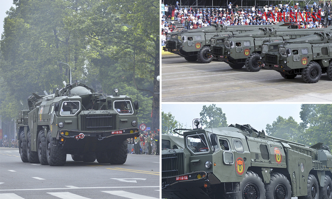 <p class="Normal">
Tổ hợp tên lửa đạn đạo Scud-B là khí tài quân sự được quan tâm nhiều nhất tại lễ diễu binh, diễu hành.</p>