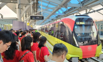Hai tuyến đường sắt đô thị phục vụ hơn 1,29 triệu lượt khách dịp Quốc khánh 2/9