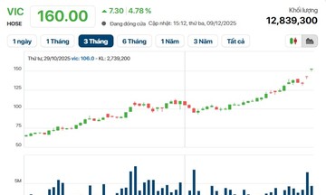 Vốn hóa Vingroup vượt 1,2 triệu tỷ đồng