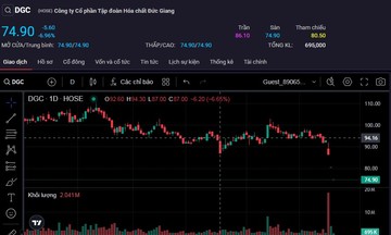 Vốn h&oacute;a &lsquo;vua h&oacute;a chất&rsquo; mất khoảng 7.000 tỷ đồng sau 3 phi&ecirc;n giảm s&agrave;n