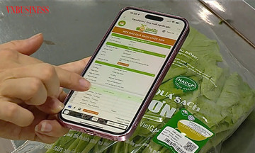 Người trồng rau Ch&uacute;c Sơn l&agrave;m n&ocirc;ng bằng dữ liệu, đổi thay từ chuyển đổi số HTX